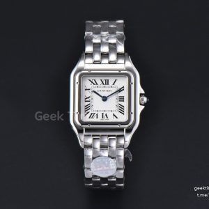 Panthère Secrete Ladies 27mm SS BVF  White Dial on SS Bracelet Ronda Quartz