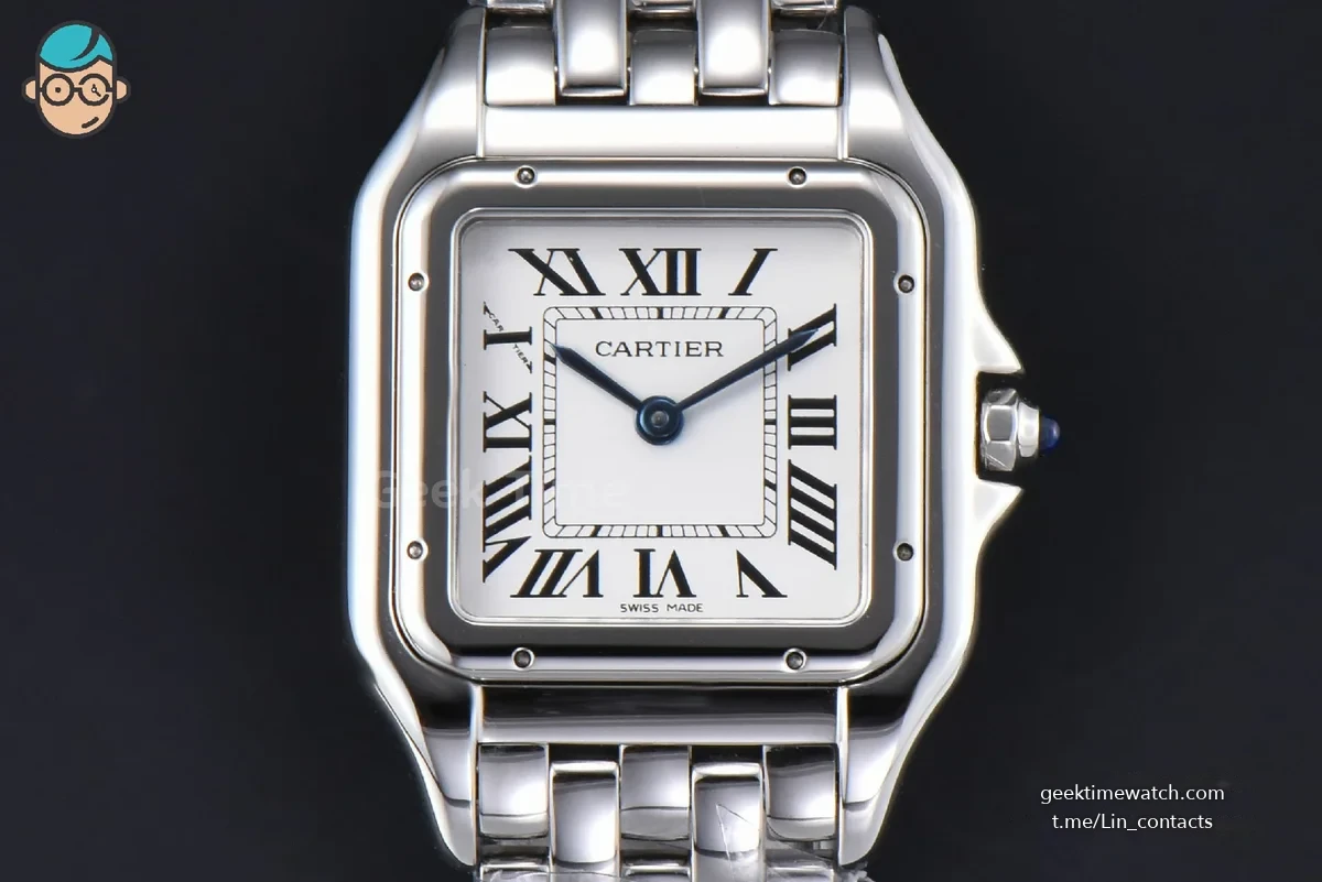 Panthère Secrete Ladies 27mm SS BVF White Dial on SS Bracelet Ronda Quartz