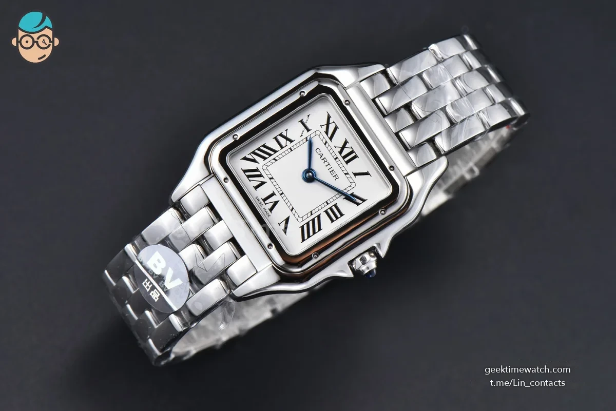 Panthère Secrete Ladies 27mm SS BVF White Dial on SS Bracelet Ronda Quartz