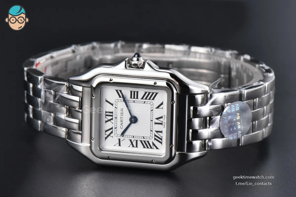Panthère Secrete Ladies 27mm SS BVF White Dial on SS Bracelet Ronda Quartz