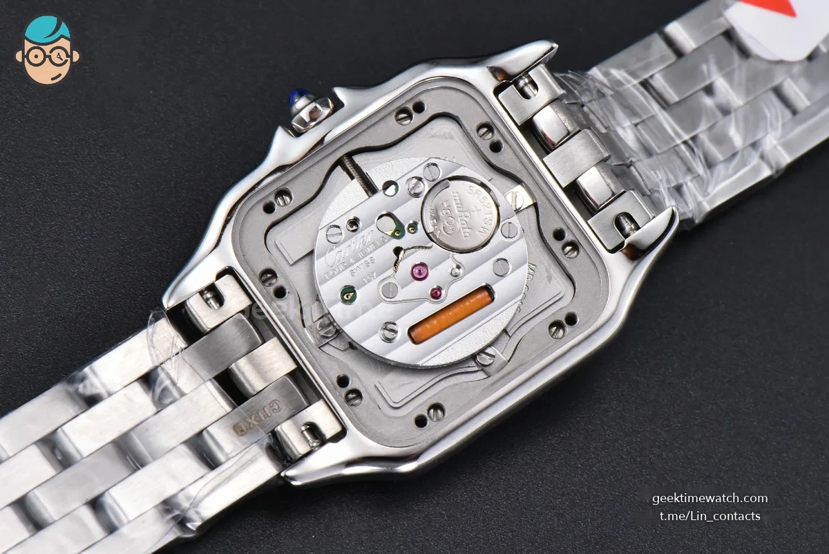 Panthère Secrete Ladies 27mm SS BVF White Dial on SS Bracelet Ronda Quartz