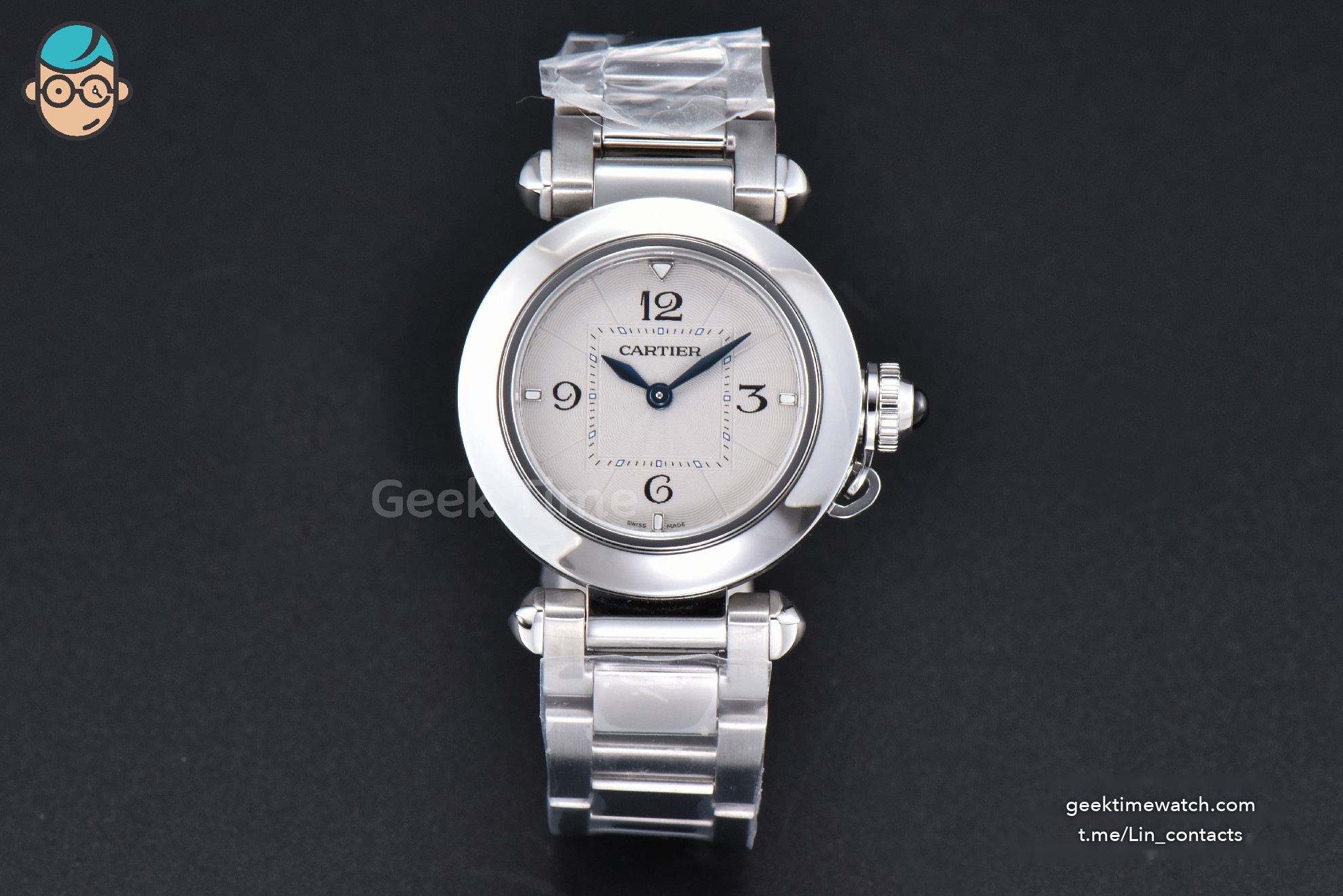 Pasha Ladies AF 30MM White Dial SS Bracelet Jap Quartz