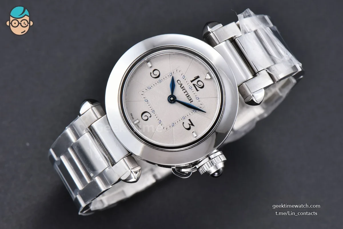 Pasha Ladies AF 30MM White Dial SS Bracelet Jap Quartz