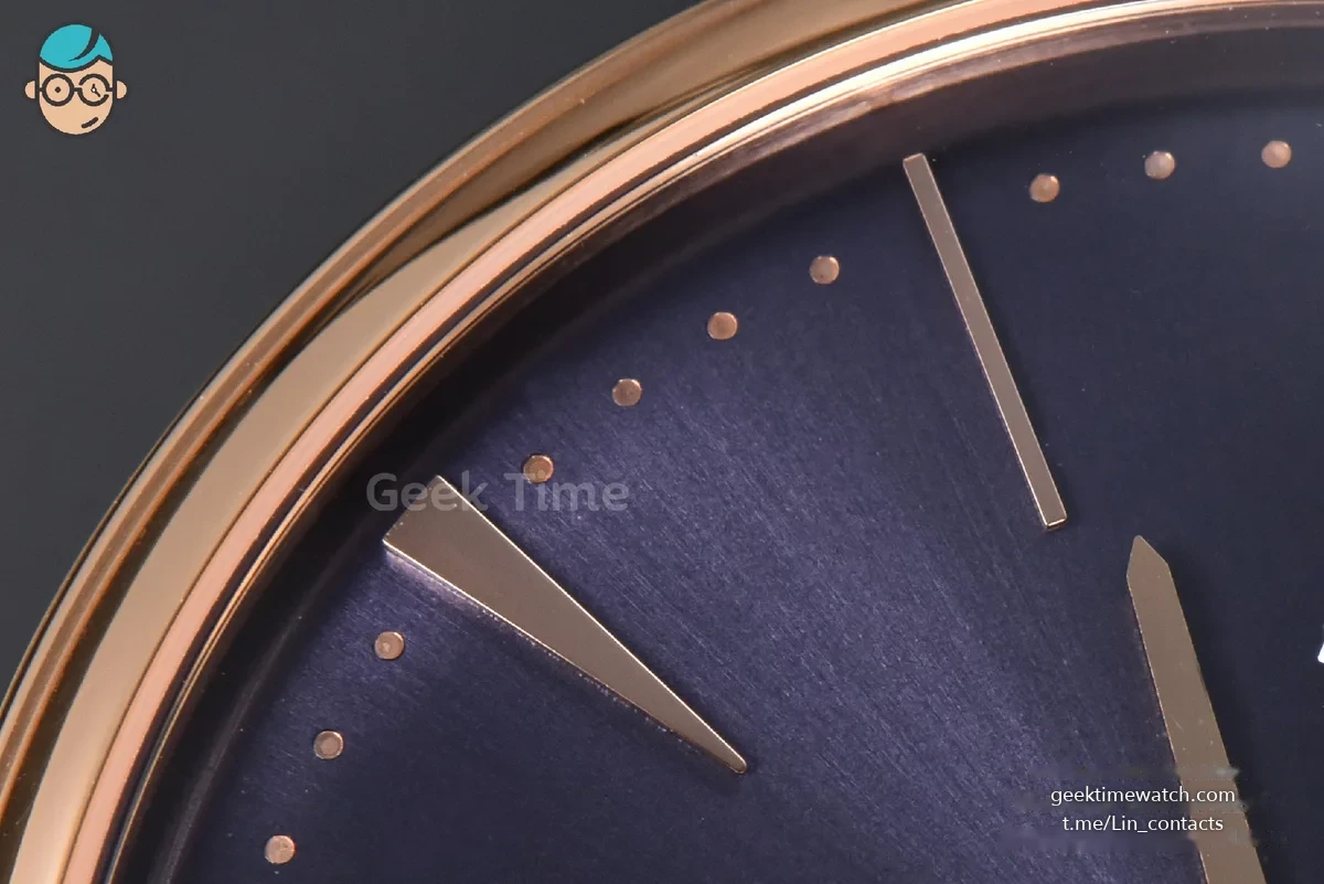 Patrimony Date 40mm RG ZF Blue Dial Blue Leather Strap MIYOTA 9015