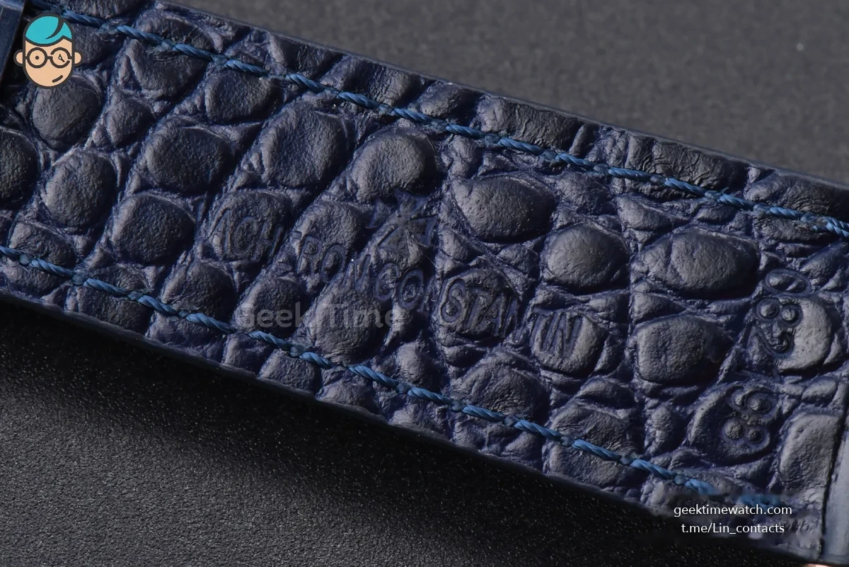 Patrimony Date 40mm RG ZF Blue Dial Blue Leather Strap MIYOTA 9015