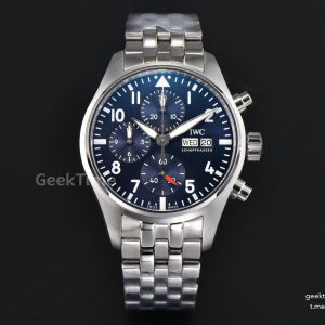Pilot Chrono IW388102 APSF 41mm Blue Dial SS Bracelet Clone SA69385