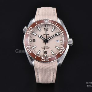 Planet Ocean 43.5mm VSF  Brown Salmon Dial Rubber Strap A8900
