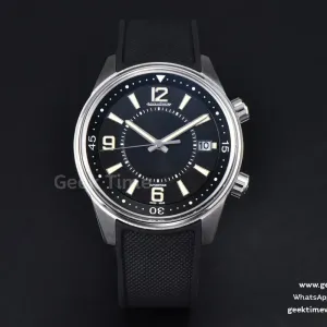 Polaris CSF 42MM Black Dial Black Rubber Strap MY9015 Mod
