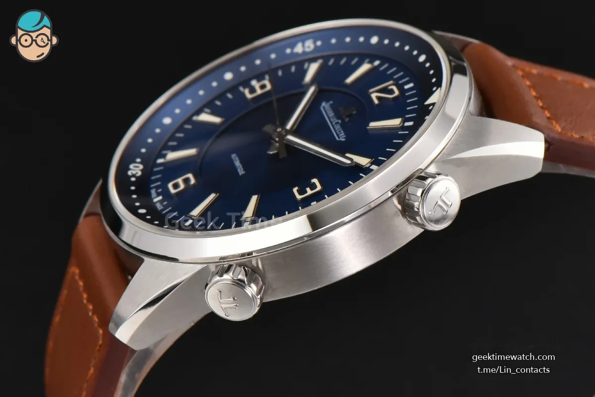 Polaris Geographic 40mm LTF Blue Dial Brown Leather Strap MIYOTA 9015