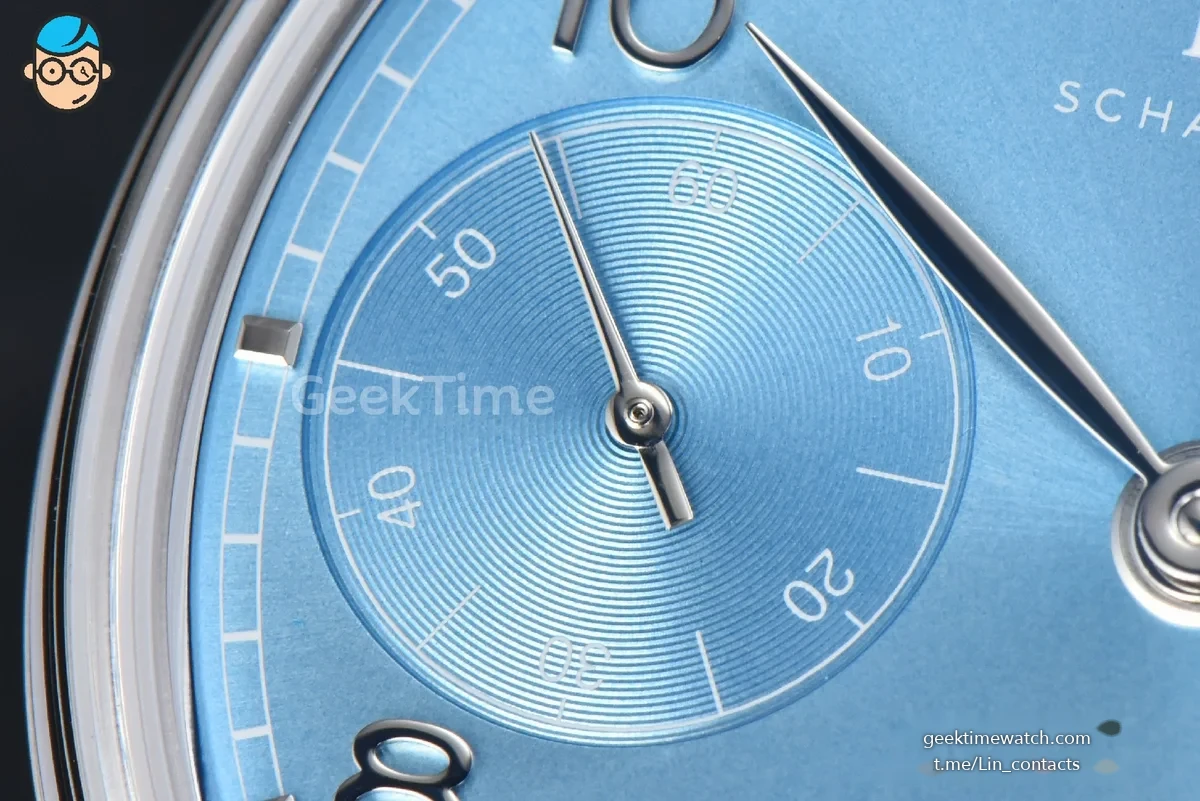 Portugieser Automatic 7 Days IW500703 42mm SS APSF Ice Blue Dial Silver Numeral Markers Gray Leather Strap A52010