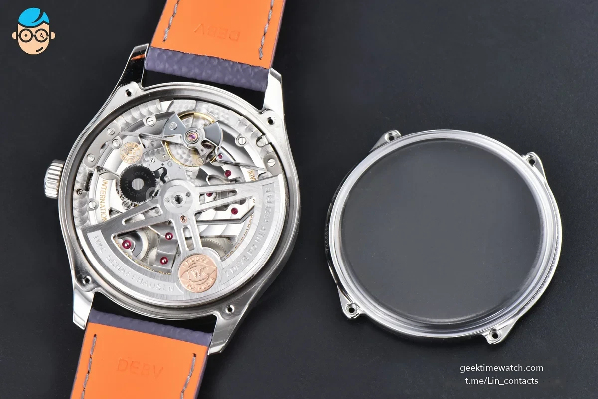 Portugieser Automatic 7 Days IW500703 42mm SS APSF Ice Blue Dial Silver Numeral Markers Gray Leather Strap A52010