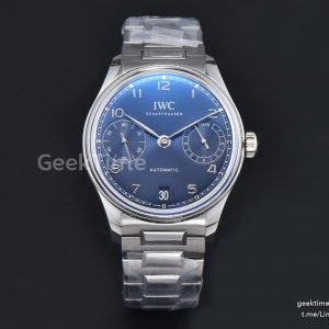 Portugieser Automatic 7 Days IW501704 42mm SS APSF Blue Dial Silver Numeral Markers SS Bracelet