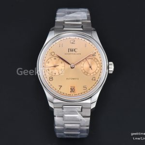 Portugieser Automatic 7 Days IW501705 42mm SS APSF Gold Dial Gold Numeral Markers SS Bracelet