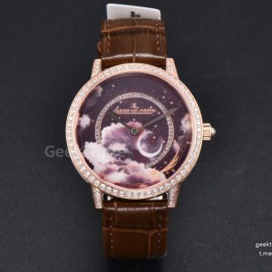 Rendez-Vous 36mm RG KZF Diamond Sky Brown Dial Brown Leather Strap 9015