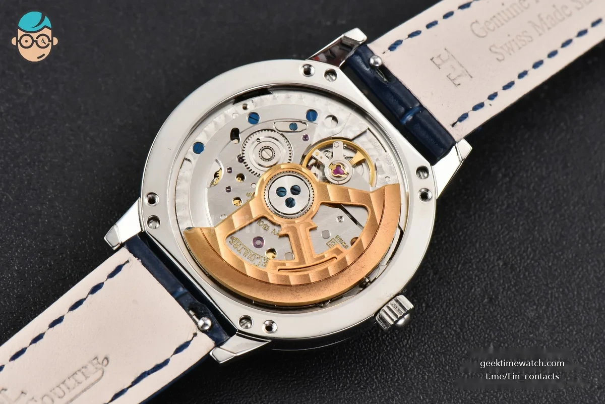Rendez-Vous Moon 34mm GF Diamond White Textured Dial Blue Leather Strap A935