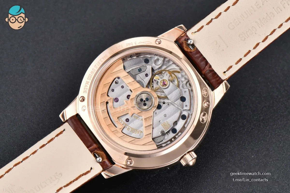 Rendez-Vous Night & Day 34mm APSF RG Diamond White Textured Dial Brown Leather Strap A898