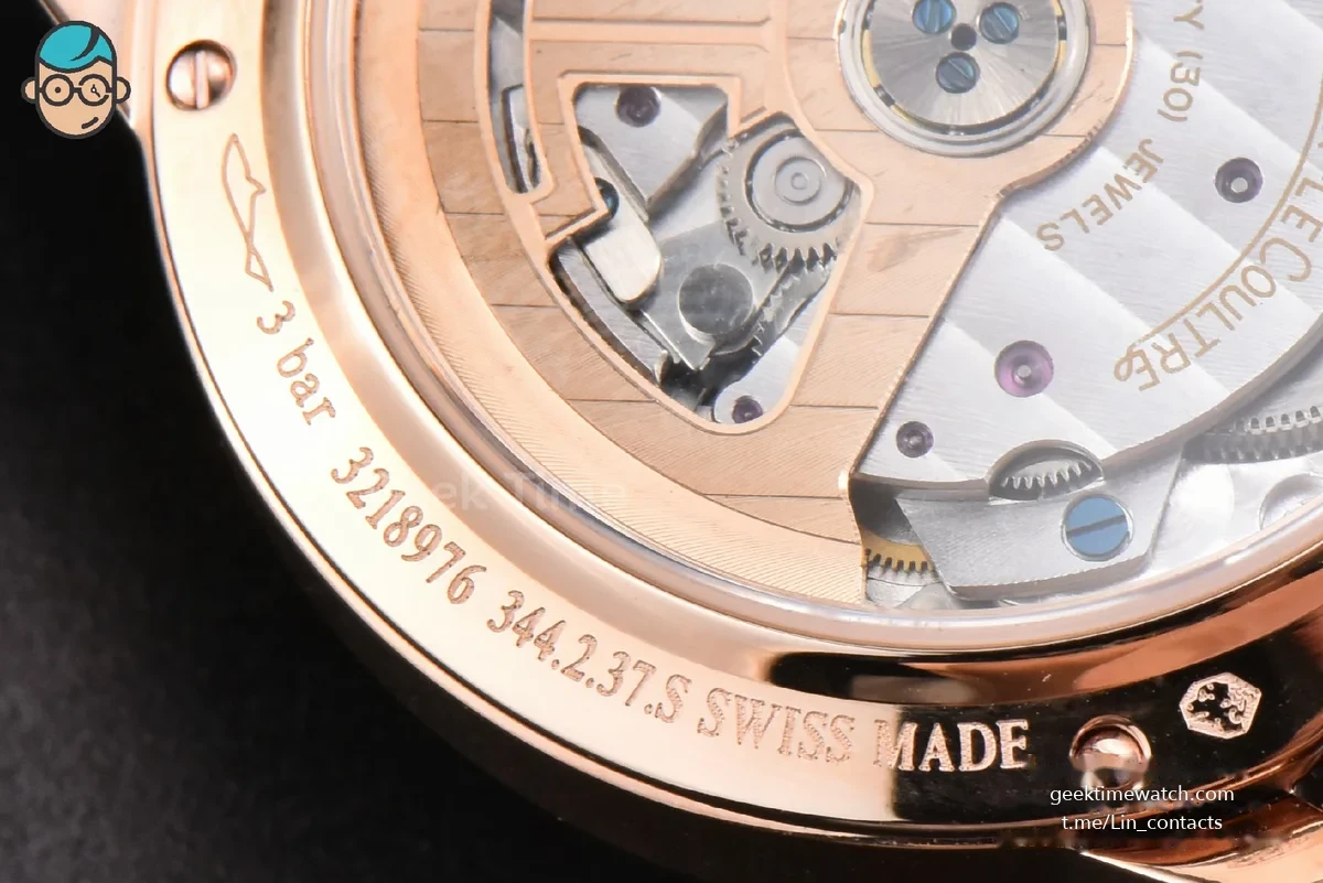 Rendez-Vous Night & Day 34mm APSF RG Diamond White Textured Dial Brown Leather Strap A898