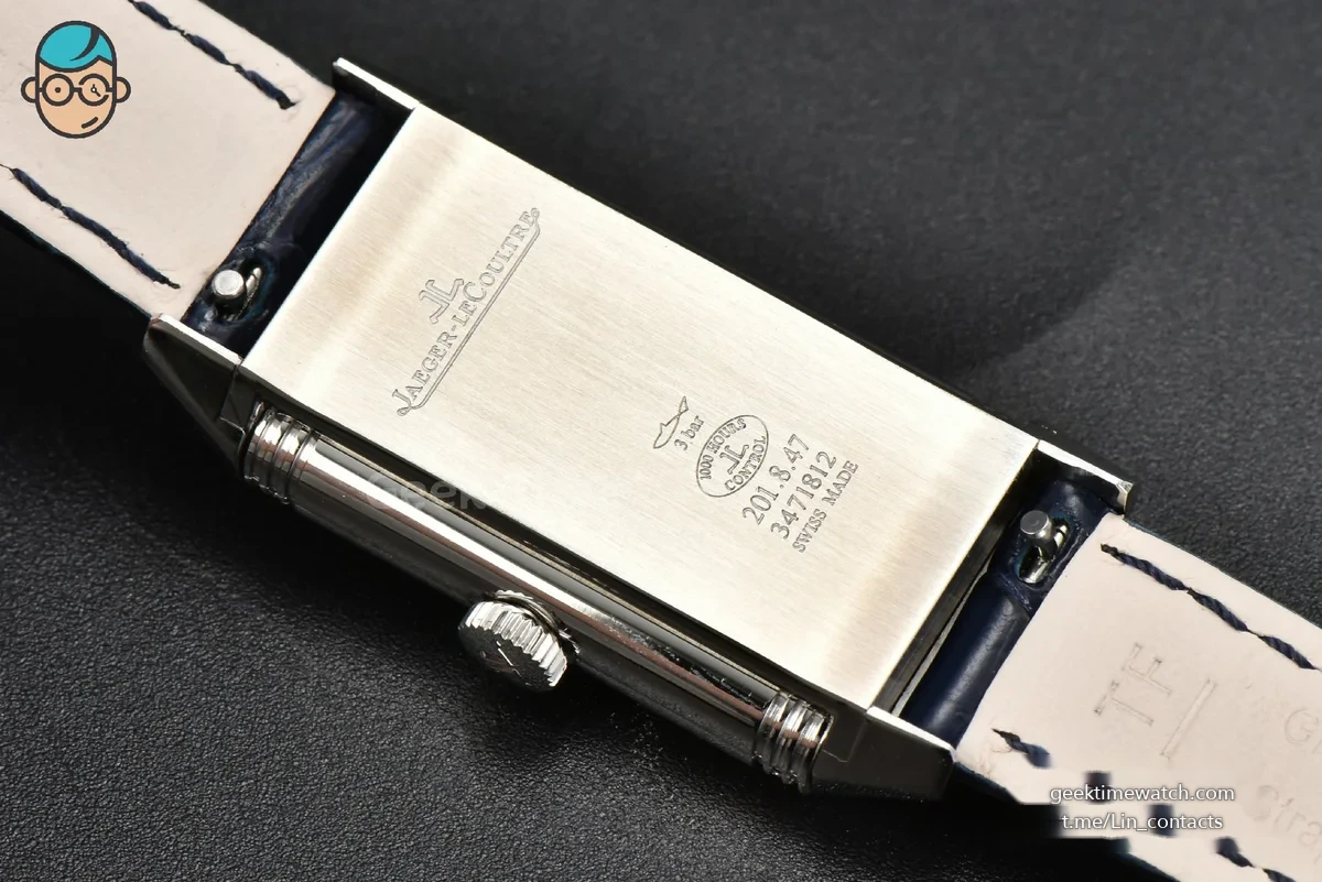 Reverso One 3288420 Real Diamond 20mm IMF White Moissanite Blue Leather Strap Swiss Quartz (wth CZ stones 238$)