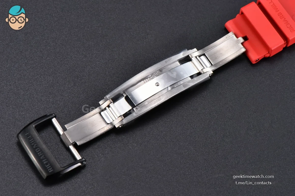 RM035-02 Real NTPT ZF Red Skeleton Dial Red Rubber Strap RMAL1 Clone