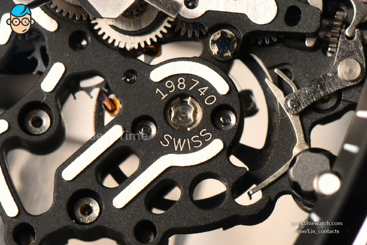 RM055 Ceramic ZF 42.7mm Black Bezel Black Skeleton Dial Black Crown on Black Rubber Strap RMUL2