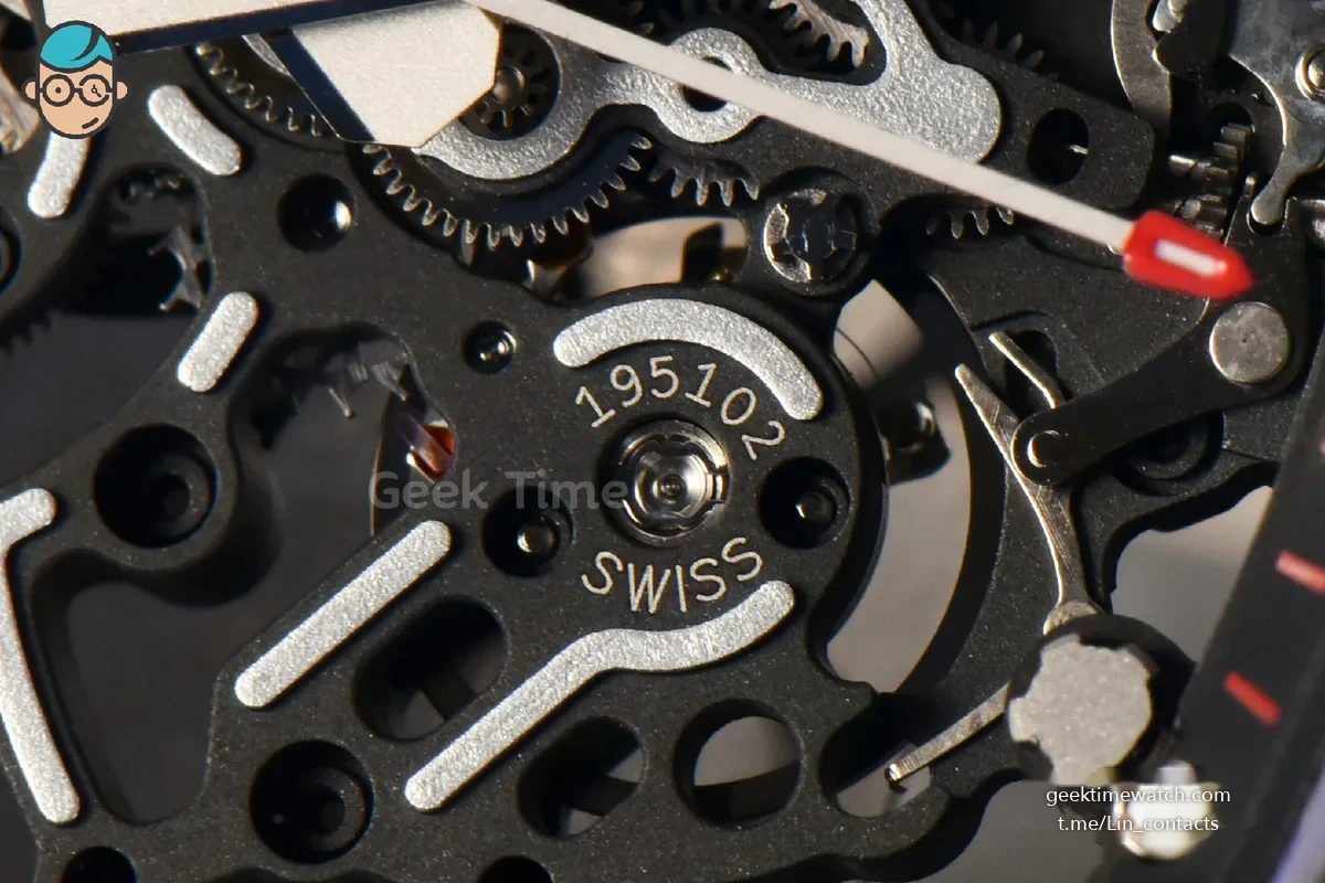 RM055 NTPT ZF Black Bezel Black Crown on Black Rubber Strap RMUL2 Super Clone V6