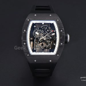 RM055 NTPT ZF White Bezel Black Crown on Black Rubber Strap RMUL2 Super Clone V6