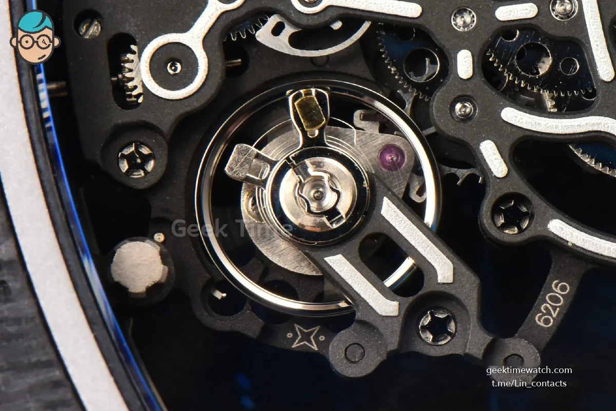 RM055 NTPT ZF White/Pink Bezel White Crown on White Rubber Strap RMUL2 Super Clone V6