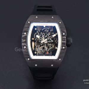 RM055 NTPT ZF White/Red Bezel Black Crown on Black  Rubber Strap RMUL2 Super Clone V6