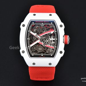 RM67-02 White TPT ZF Charles Leclerc Dial on Red Nylon strap CRMA7 Clone