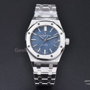 Royal Oak 15450 APSF 37MM Blue Textured Dial SS Bracelet A3120