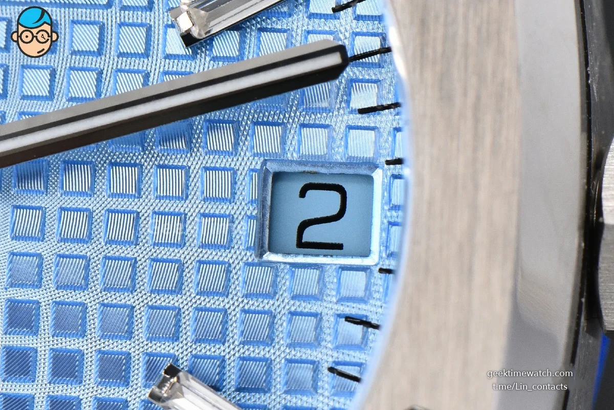 Royal Oak 15510 41mm ’50th Anniversary’ ZF Ice Blue Dial Diamond Marker SS Bracelet SA4302
