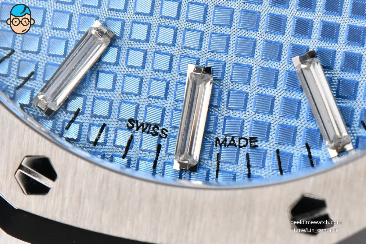 Royal Oak 15510 41mm ’50th Anniversary’ ZF Ice Blue Dial Diamond Marker SS Bracelet SA4302