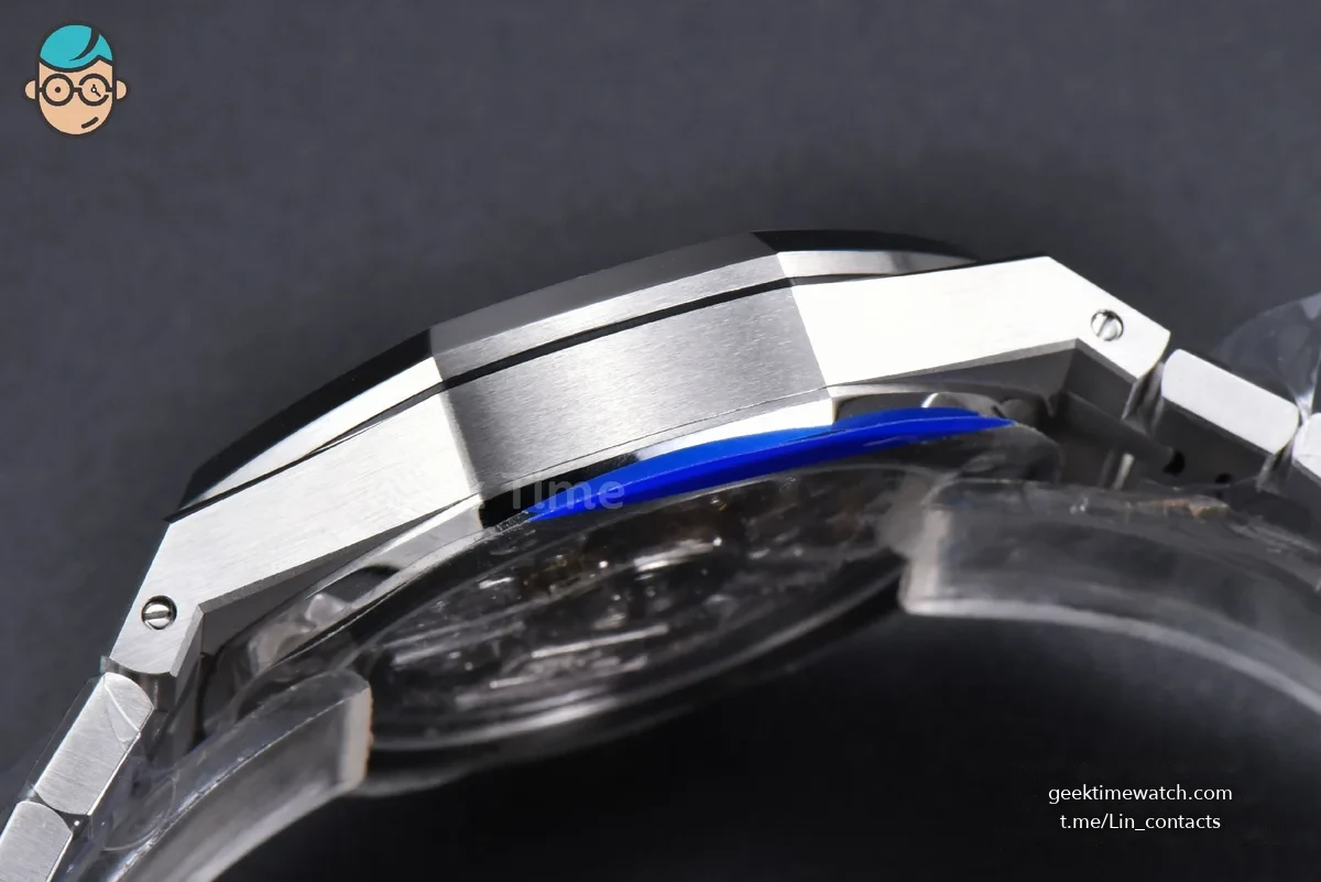Royal Oak 15510 “50th Anniversary” APSF 41MM SS White Dial SS Bracelet SA4302 Super Clone V2 Free Sprung