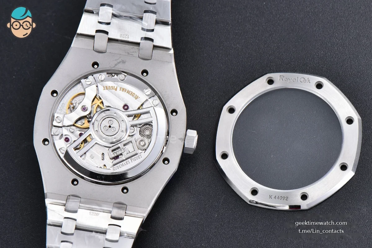 Royal Oak 15510 “50th Anniversary” APSF 41MM SS White Dial SS Bracelet SA4302 Super Clone V2 Free Sprung