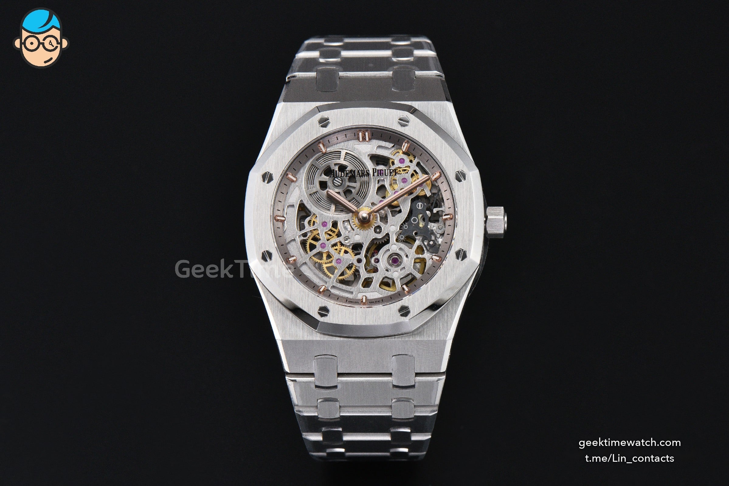 Royal Oak 16204 SS 39mm ZF Skeleton Dial SS Bracelet A7124