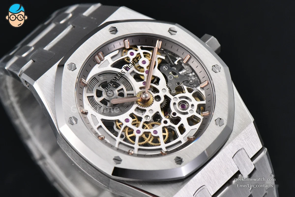 Royal Oak 16204 SS 39mm ZF Skeleton Dial SS Bracelet A7124