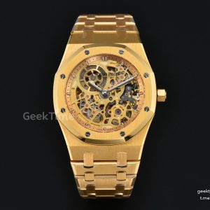 Royal Oak 16204 YG 39mm ZF Skeleton Dial YG Bracelet A7124