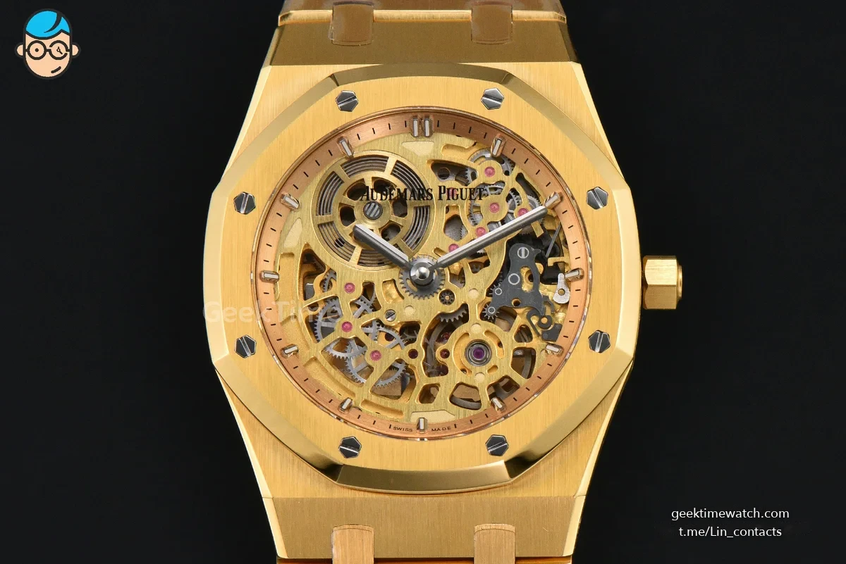 Royal Oak 16204 YG 39mm ZF Skeleton Dial YG Bracelet A7124