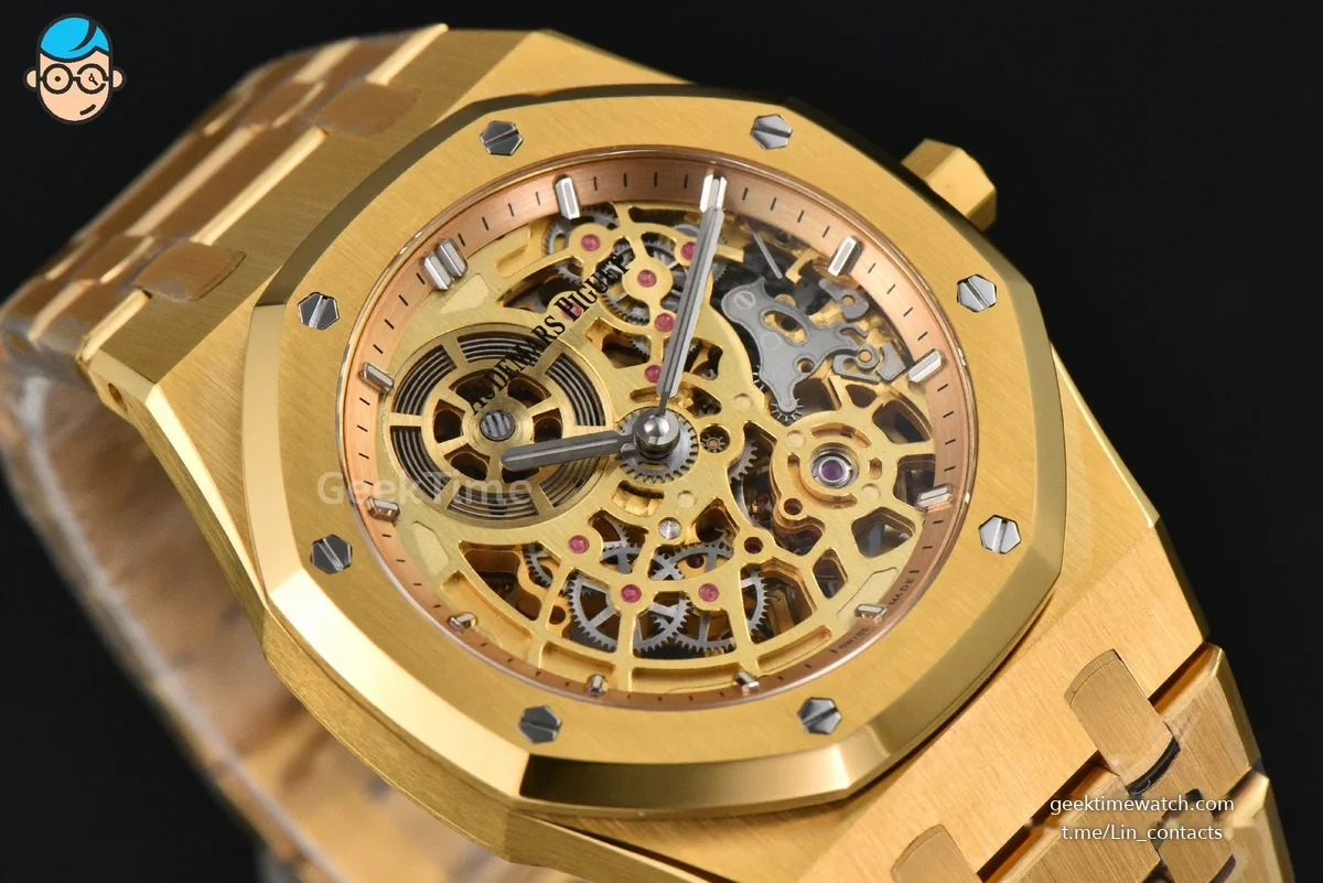 Royal Oak 16204 YG 39mm ZF Skeleton Dial YG Bracelet A7124