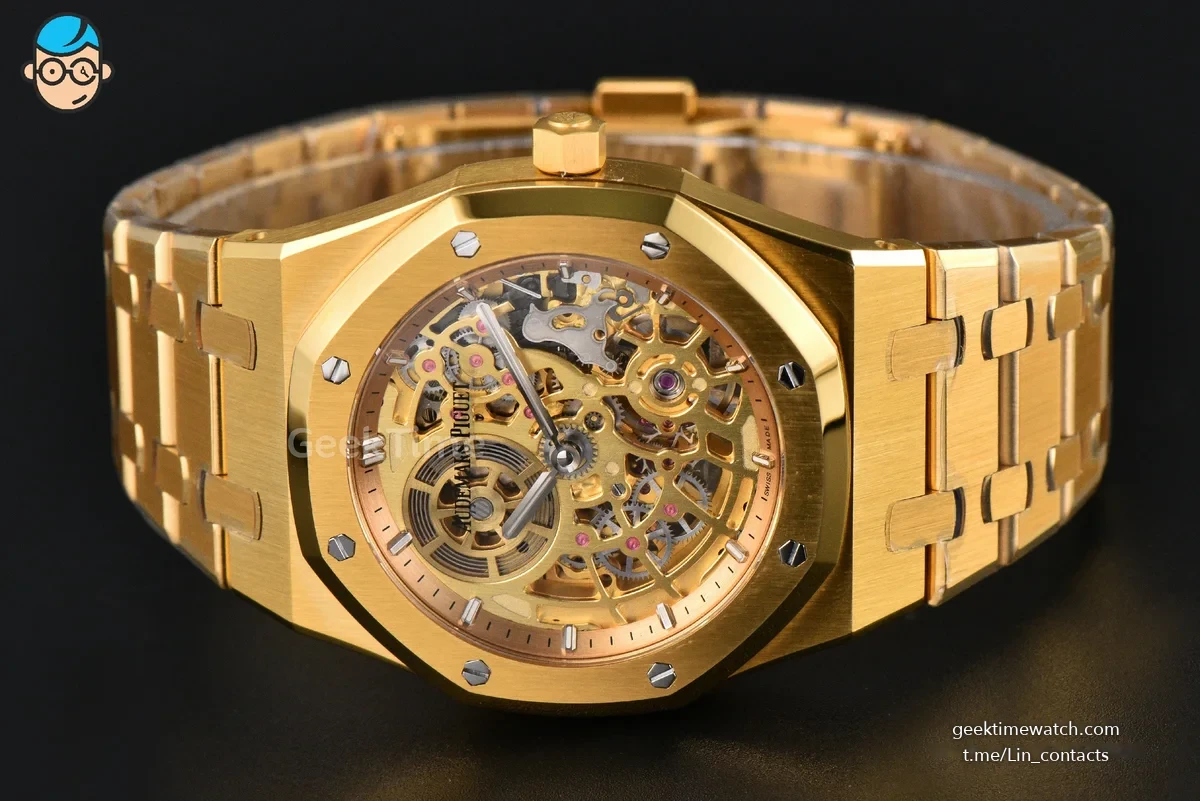 Royal Oak 16204 YG 39mm ZF Skeleton Dial YG Bracelet A7124
