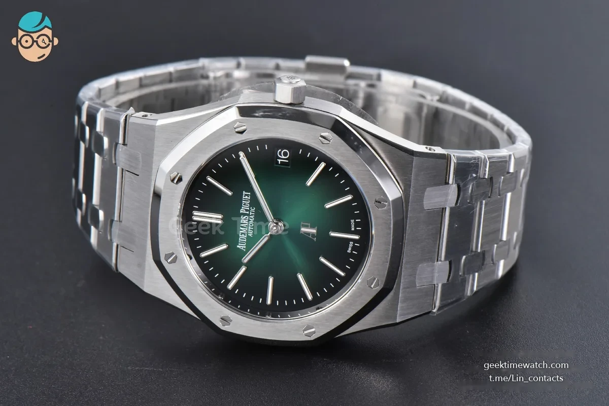 Royal Oak 39MM 16202 “50th Anniversary” ZF Green Gradient Dial SS Bracelet A7121
