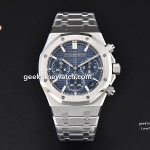 Royal Oak Chrono 26240 SS ZF 1:1 Best Edition Blue Dial on SS Bracelet SA4401 Super Clone (V2 with free sprung 998$)