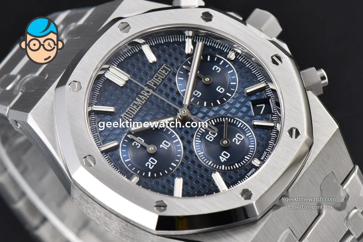 Royal Oak Chrono 26240 SS ZF 1:1 Best Edition Blue Dial on SS Bracelet SA4401 Super Clone (V2 with free sprung 998$)