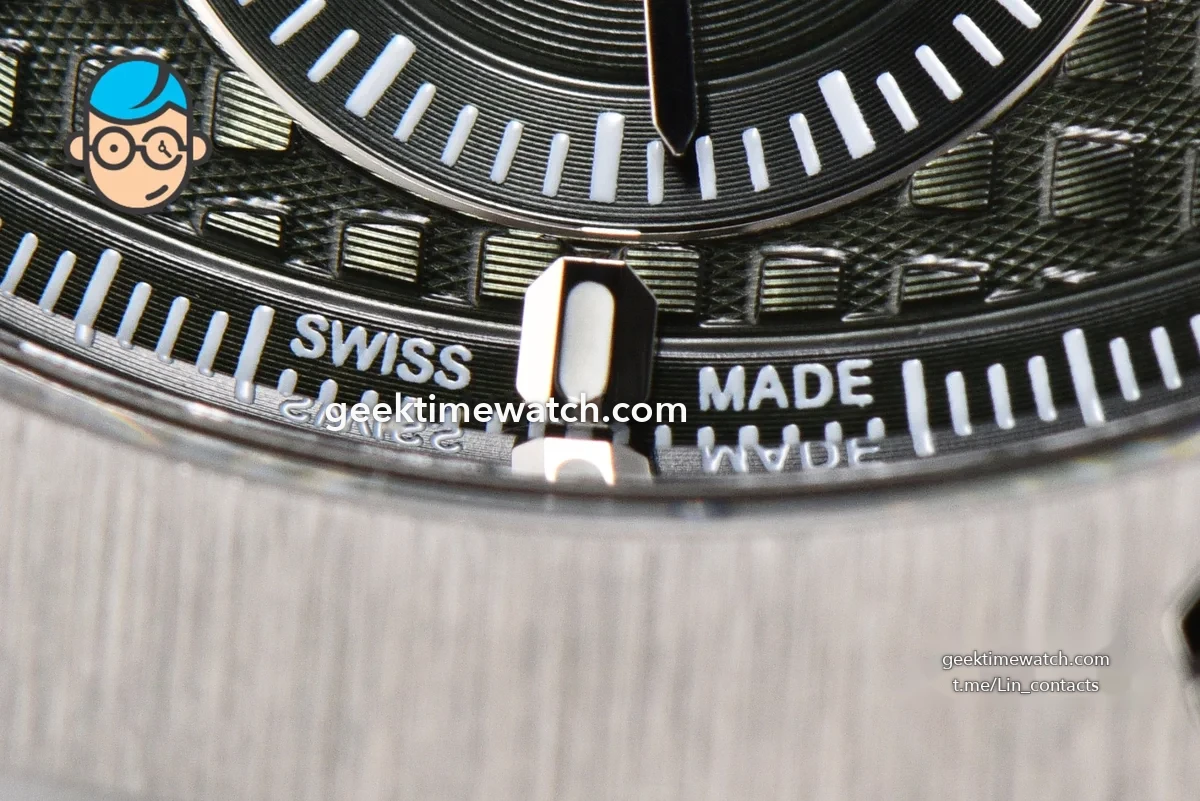 Royal Oak Chrono 26240 SS ZF 1:1 Best Edition Green Dial on SS Bracelet SA4401 Super Clone (V2 with free sprung 998$)