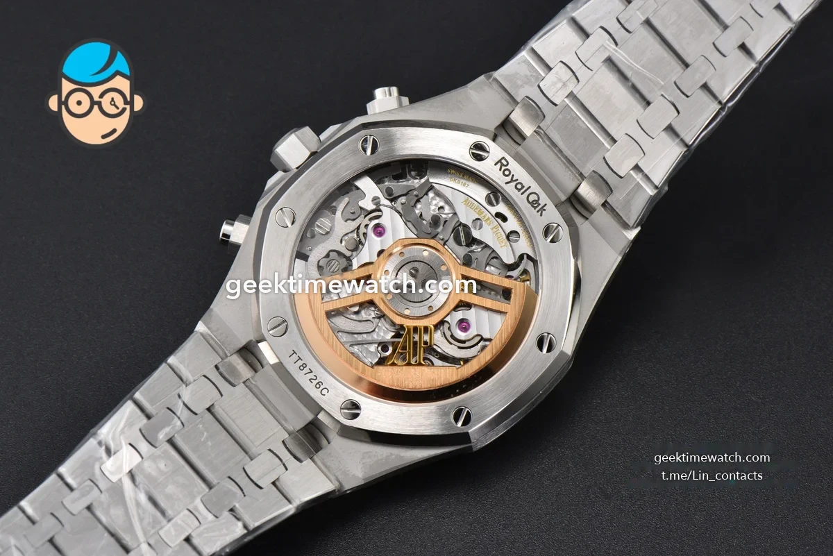 Royal Oak Chrono 26240 SS ZF 1:1 Best Edition White Dial on SS Bracelet SA4401 Super Clone (V2 with free sprung 998$)