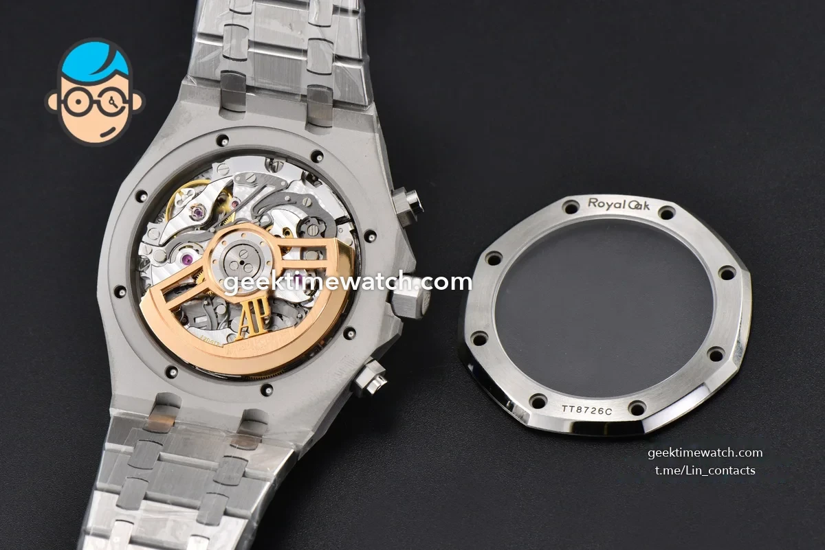 Royal Oak Chrono 26240 SS ZF 1:1 Best Edition White Dial on SS Bracelet SA4401 Super Clone (V2 with free sprung 998$)