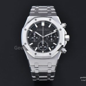 Royal Oak Chronograph 26240 41mm APSF Black Checkered Black Subdial SS Bracelet SH4401 V1