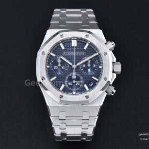 Royal Oak Chronograph 26240 41mm APSF Blue Checkered Blue Subdial SS Bracelet SH4401 V1