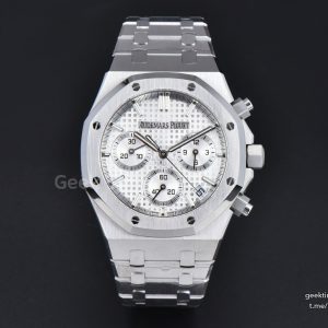 Royal Oak Chronograph 26240 41mm APSF Silver Checkered Silver Subdial SS Bracelet SH4401 V1