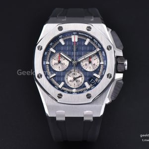 Royal Oak Offshore 26420 43mm APSF Blue Silver Subdial Blue Rubber Strap SH4401